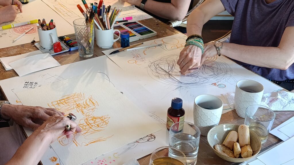 JEDE LINIE IST VON BEDEUTUNG Zeichenworkshop mit Brigitte Windt